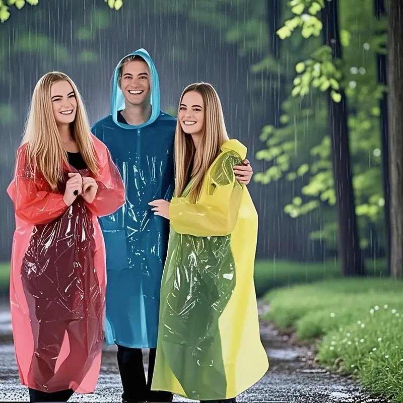 15/30 قطعة من معاطف المطر الشف - مراجعة Emergency Poncho Rain وسعره